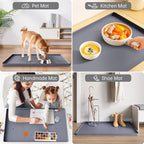 FLATO Waterproof Under Sink Mat 31" x 19" Shelf Liner - Image 6
