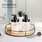Amolliar Plastic Mason Jar Soap Dispenser - Image 4