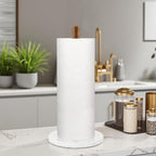 Buruis Wood Paper Towel Holder, Marble Base Modern Decorative Countertop - Image 7