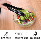Plastic Tongs for Kitchen, Disposable Utensils Set, 12 Pieces, 9 Inch Heavy - Image 5