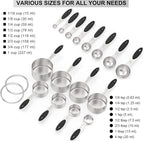 Measuring Cups & Spoons Set of 16, Wildone Stainless Steel Measuring Cups and - Image 2