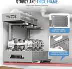 1 Pack-11.4"-16.14" H Under Sink Storage Organizer, Large 2-Tier Elegant Mesh - Image 3