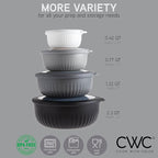 COOK WITH COLOR Prep Bowls with Lids- Wide and Deep Nesting Plastic Small - Image 2