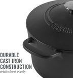 MARTHA STEWART Gatwick 7-Quart Enamel Cast Iron Dutch Oven Pot - Image 8