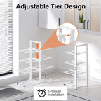 MUDEELA 8-Tier Pots and Pans Organizer under Cabinet, Heavy Duty Adjustable Pot - Image 5