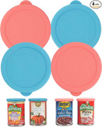 4PCs 3-inch/7.5cm Silicone Can Lids by Purekra