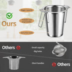 2Pack Long-Handled Tea Strainer, BOMANSI BOMS Stainless Steel Tea Infuser - Image 2