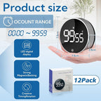 12 Pack Digital Kitchen Timer - Image 3