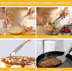 Silicone Kitchen Cooking Utensils Set - Image 3
