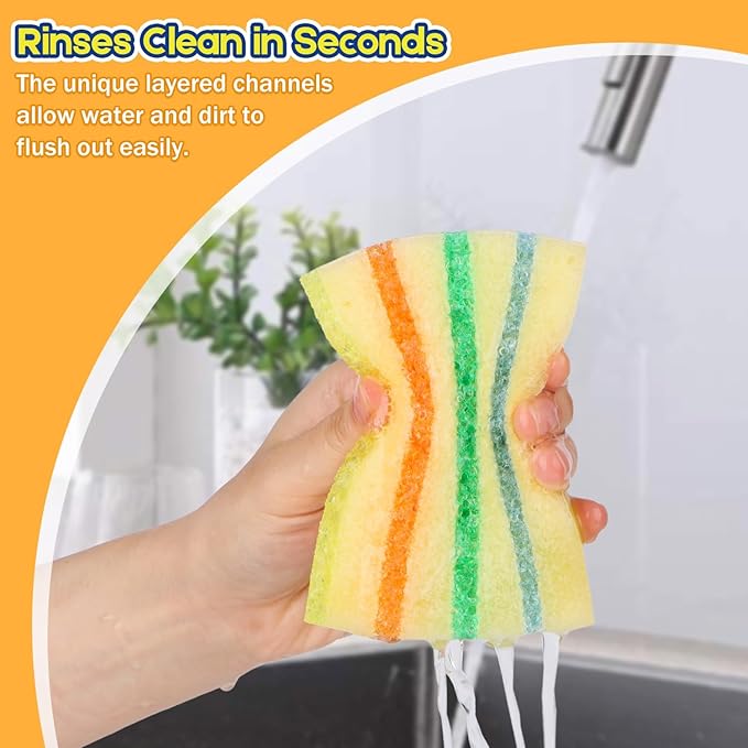 LAUNDRYLUX 12 Pack Scrub Sponge - Image 3