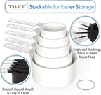TILUCK Measuring Cups & Spoons Set, Stackable Cups and Spoons, Nesting Measure - Image 4