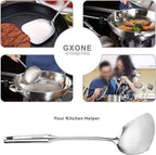 Wok Spatula Stainless Steel, Wide Metal Spatula - Image 4