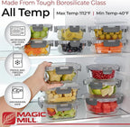 Magic Mill Premium Borosilicate Glass Food Storage Containers - Image 2