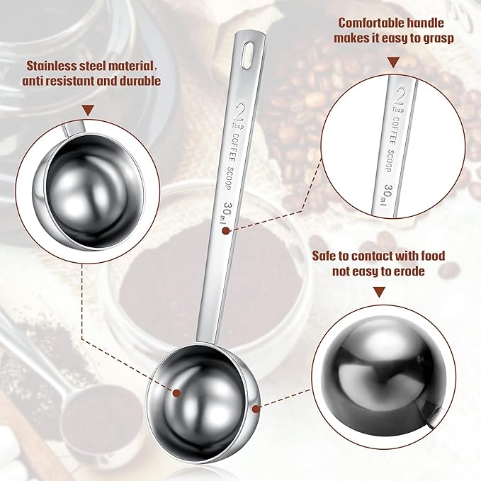 Geiserailie 4 Pcs 2 Tablespoon Scoops - Image 2