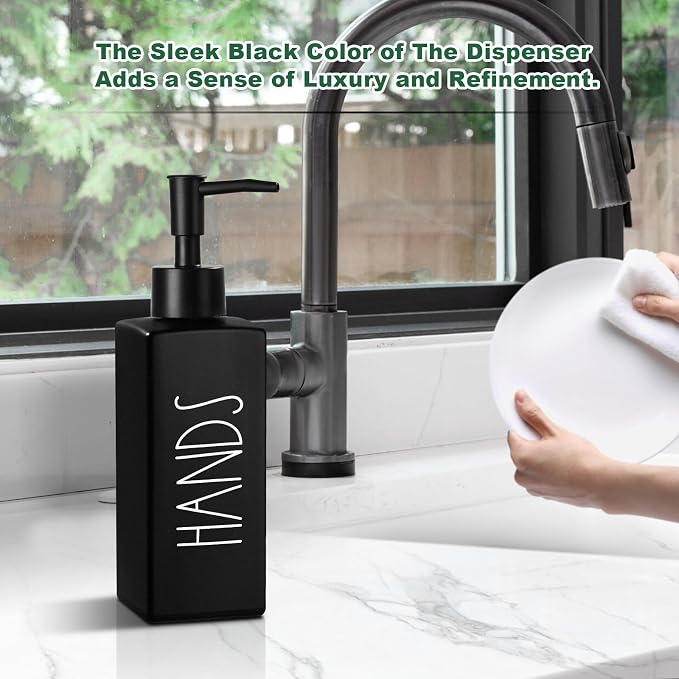 Hand Soap Dispenser, Matte Black Soap Dispenser - Image 6