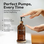 Amber Glass Hand Soap Dispenser Bathroom Set by Brighter Barns - Image 4