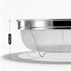 Fine Mesh Strainer for Kitchen, Stainless Steel Colander Bowl for Pasta - Image 3