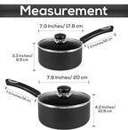 Utopia Kitchen Nonstick Stock Pot Saucepan Set - Image 2