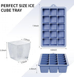 Silicone Ice Cube Tray 3 Pack, HANCELANT Ice Cube Mold, Ice Trays - Image 4
