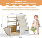 HAVLOTII Kids Bookshelf and Toy Storage - Image 2