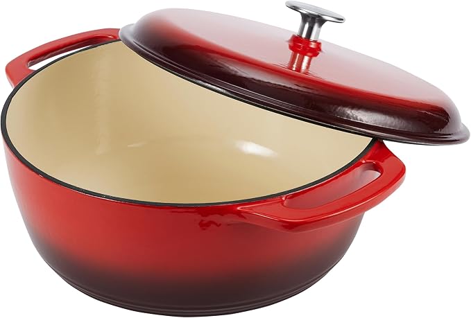 Amazon Basics Enameled Cast Iron Dutch Oven Pot - Image 3