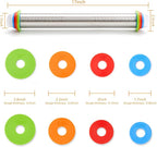 Rolling Pin with Thickness Rings, Fulimax 17" Adjustable Stainless Steel - Image 4