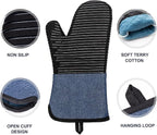 Yutat Oven Mitts, Pot Holders Set of 4 Made - Image 3