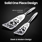 Stainless Steel Fish Spatula Set – Funky Fish Edition, 1 Large Fish Turner + 1 - Image 5