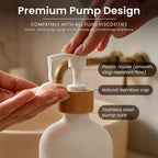 MaisoNovo Glass Soap Dispenser Bathroom Set of 2-16.9 oz Bathroom Soap - Image 5