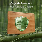 Zarler Bamboo Cutting Boards for Kitchen, 3 Piece Durable Wood Cutting Board - Image 7
