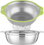 Colander Stainless Steel Microporous, 2QT Rice Strainer by Unknown