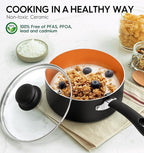 MICHELANGELO Nonstick Sauce Pan - Image 2