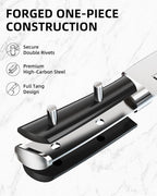 KnifeSaga Knife Set 15 Pcs High Carbon Stainless Steel Kitchen Knife Sets - Image 3