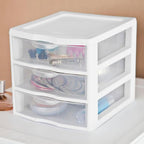 Sterilite 12-Pack Clearview 3-Drawer Cart, Small Plastic Storage Organizer - Image 7
