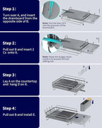 Kitsure Extendable Dish Drying Rack, Large Drying Dish Rack - Image 6