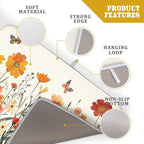 Fall Orange Wildflower Dish Drying Mat - Image 4