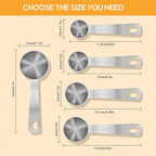 2 PCS 1 Teaspoon Stainless Steel Single Measuring Spoon - Image 5