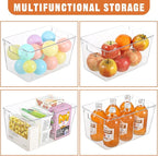 Freebat 6 Pack Large Clear Plastic Storage Bins, Plastic Containers - Image 3