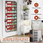 Christmas Over The Door Organizer 5 Tiers, Extra Large Behind Door Storage of - Image 2