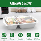 Dealusy 50 Pack 28 oz Meal Prep Containers Reusable - Image 3