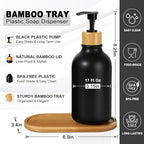 KASUNTING Hand and Dish Soap Dispenser Set, Plastic Kitchen Soap Dispenser Set - Image 3