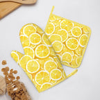 Oven Mitts and Pot Holders Lemon Watercolor Yellow Silicone Kitchen Accessories - Image 6