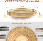 Farmhouse Oak 10" Lazy Susan Turntable Organizer - Image 4