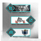 SE Stainless Steel Funnel for Flasks Bottles and Mini Bottles, Small Steel - Image 10