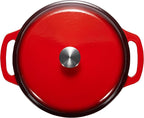 Amazon Basics Enameled Cast Iron Dutch Oven Pot - Image 3