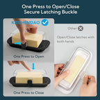 KITCHENDAO Large One-handed Butter Dish - Image 2