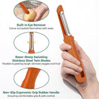 Beneno Swivel Vegetable Peeler, Razor-Sharp Smooth Peeling Potato Peelers - Image 3