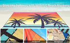 HIHOHO Beach Blanket Waterproof Sandproof Extra Large Beach Mat 79" X - Image 5