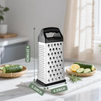 Cheese Grater, 9 IN Size 4-Sided Stainless Steel Grater, Food Shredder - Image 2