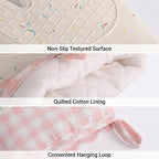 Silicone Confetti Oven Mitts and Pot Holders Set, Heat Resistant Non-Slip - Image 5